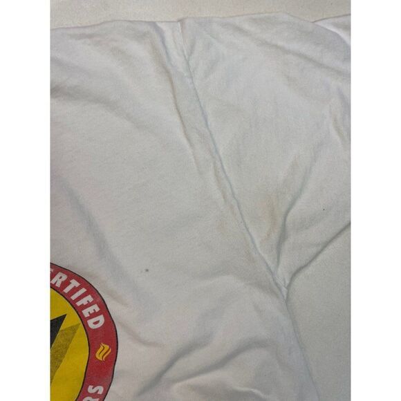 VINTAGE Tinactin Antifungal Promo Graphic 1999 T-shirt Men XL White 90s - Picture 3 of 11